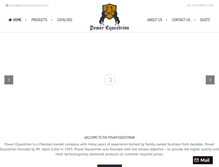 Tablet Screenshot of powerequestrian.com